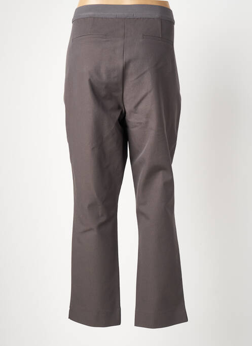 Pantalon 7/8 taille à pinces taille normale gris DEVERNOIS femme
