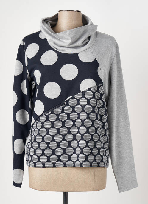 Pull col roulé gris EVER SASSY pour femme