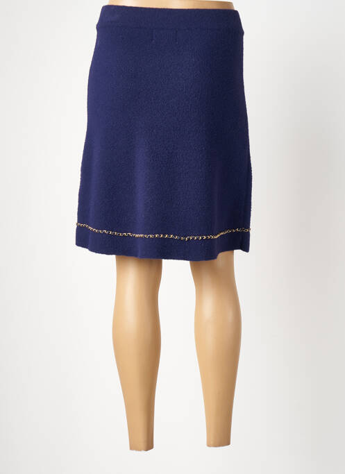 Jupe mi-longue bleu LEO & UGO pour femme