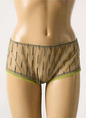 Shorty broderie vert BARBARA femme