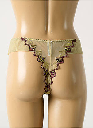 Tanga broderie vert BARBARA femme