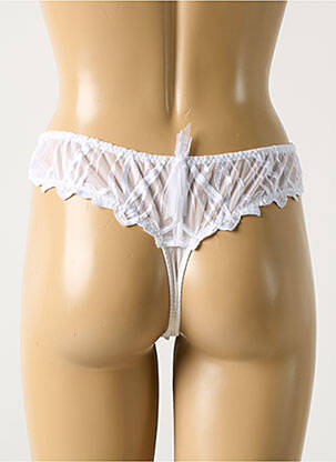 Tanga broderie blanc BARBARA femme
