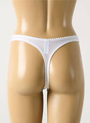 Tanga blanc BARBARA pour femme seconde vue