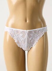 Tanga blanc BARBARA pour femme seconde vue