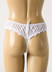 Tanga blanc BARBARA pour femme seconde vue