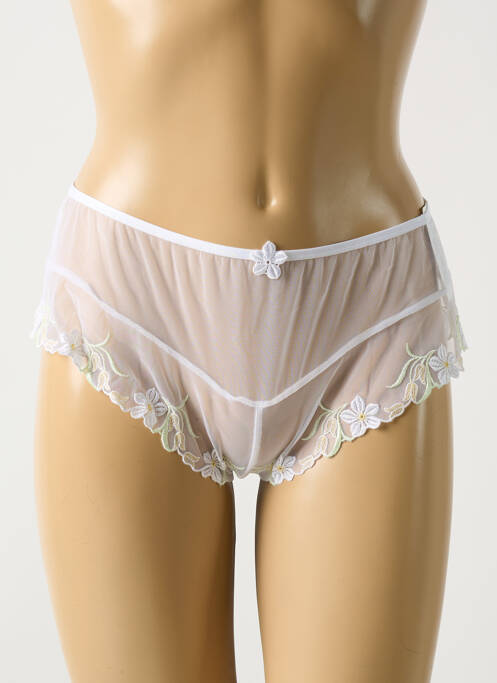 Tanga blanc BARBARA pour femme