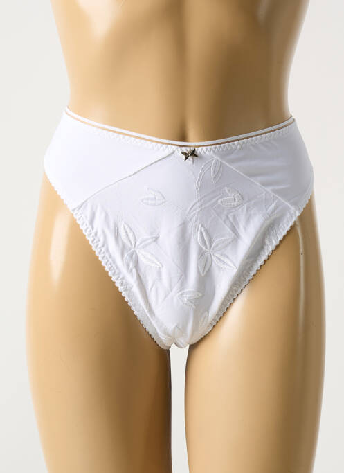 Tanga blanc BARBARA pour femme