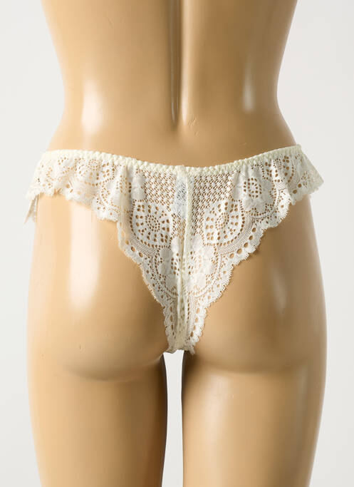 Tanga blanc BARBARA femme