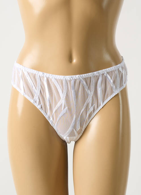 Tanga blanc BARBARA pour femme
