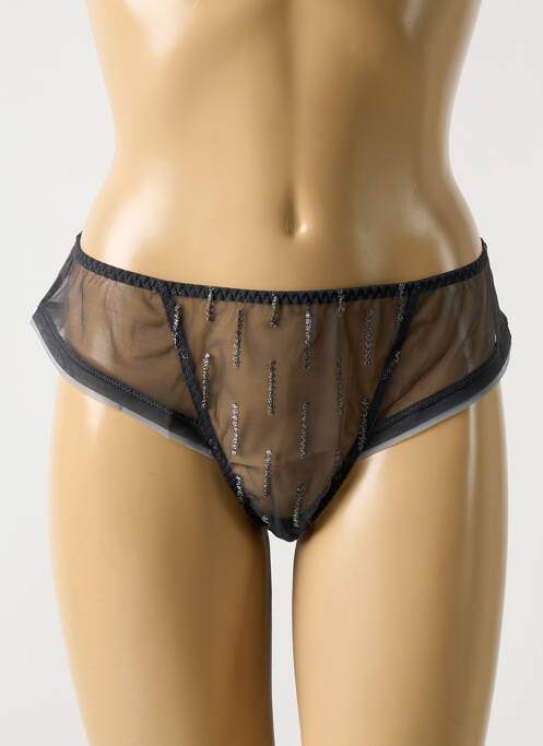 Tanga gris BARBARA pour femme