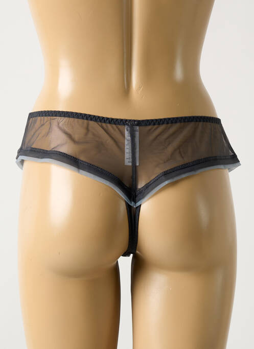 Tanga gris BARBARA pour femme