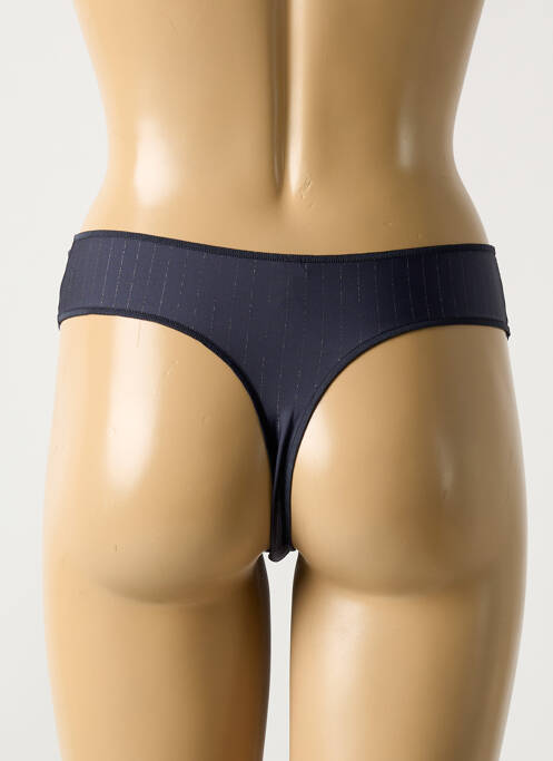 Tanga gris BARBARA pour femme