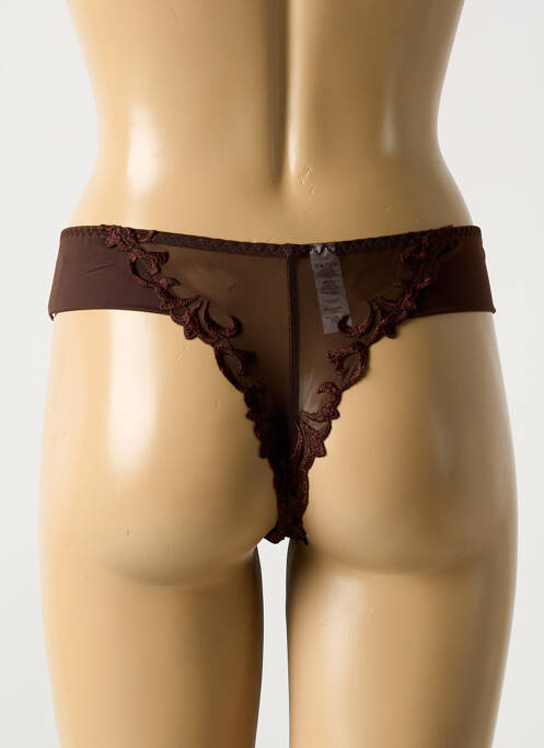 Tanga marron BARBARA femme