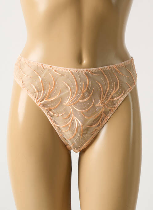 Tanga orange BARBARA pour femme