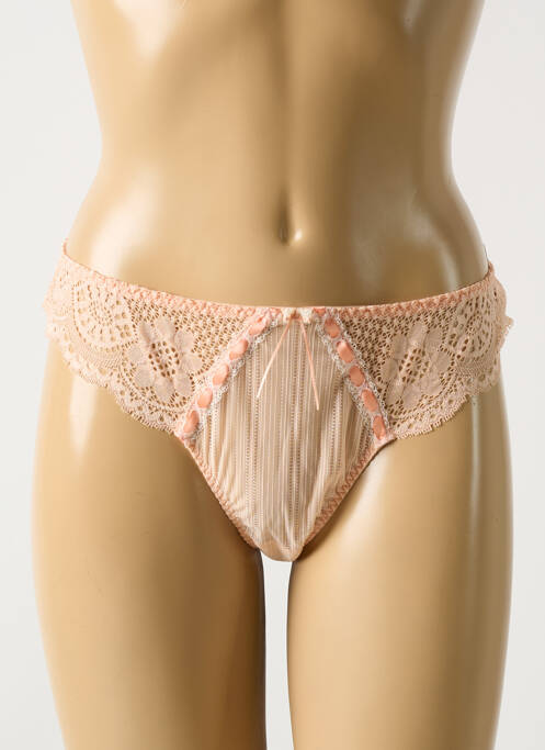 Tanga rose BARBARA pour femme