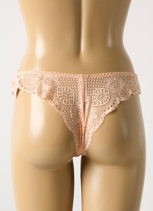 Tanga rose BARBARA pour femme