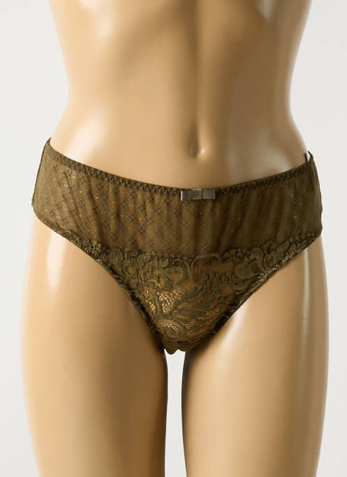 Tanga vert BARBARA pour femme