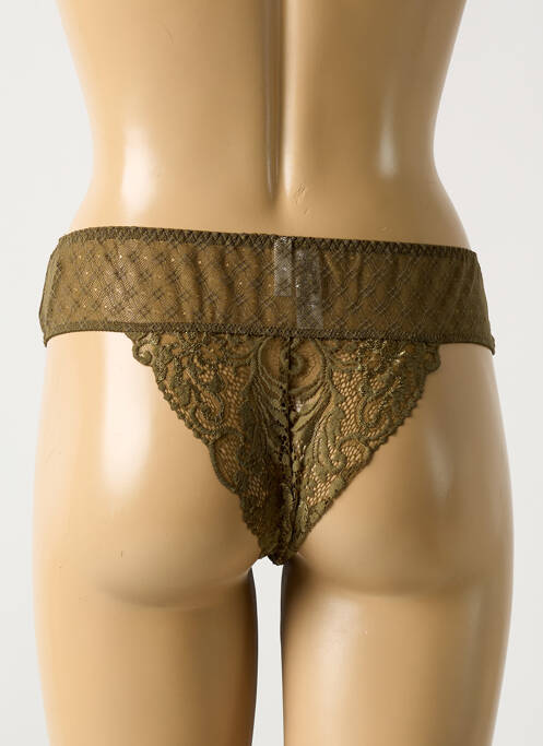 Tanga vert BARBARA pour femme