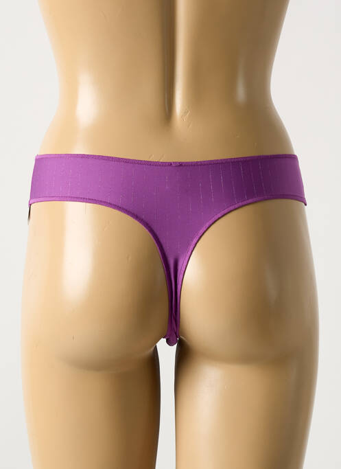 Tanga violet BARBARA pour femme