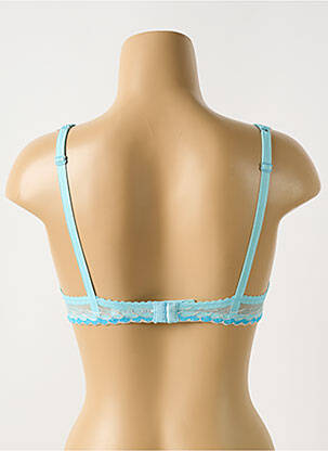 Soutien-gorge broderie haut soutien-gorge emboitant bleu BARBARA femme