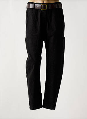 Pantalon slim taille élastique taille normale noir PLEASE femme