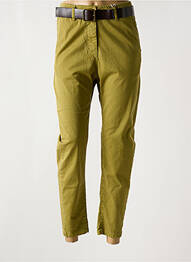 Pantalon slim taille élastique taille normale vert PLEASE femme