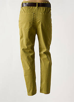Pantalon slim taille élastique taille normale vert PLEASE femme