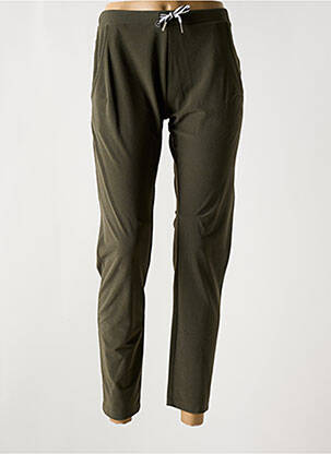 Pantalon slim taille élastique taille normale vert HBT femme