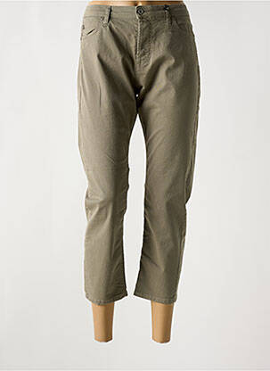 Pantacourt stretch taille normale vert PLEASE femme