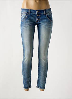 Jeans coupe slim stretch taille normale bleu PLEASE femme