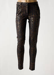 Pantalon slim stretch taille normale noir HBT femme