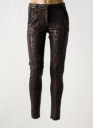 Pantalon slim stretch taille normale noir HBT femme