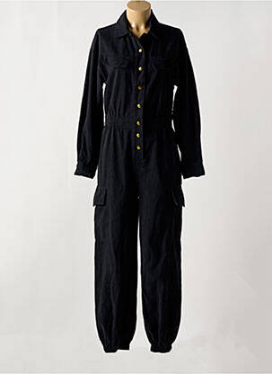 Combi-pantalon fermeture boutonnée sur le devant manches longues noir SCARLET ROOS femme