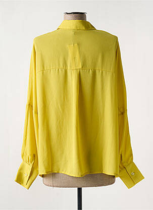 Chemisier coupe cintrée manches longues jaune MOLLY BRACKEN femme