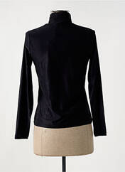 Pull col roulé noir HBT pour femme seconde vue