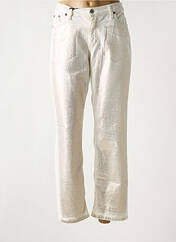 Jeans coupe droite beige PLEASE pour femme seconde vue