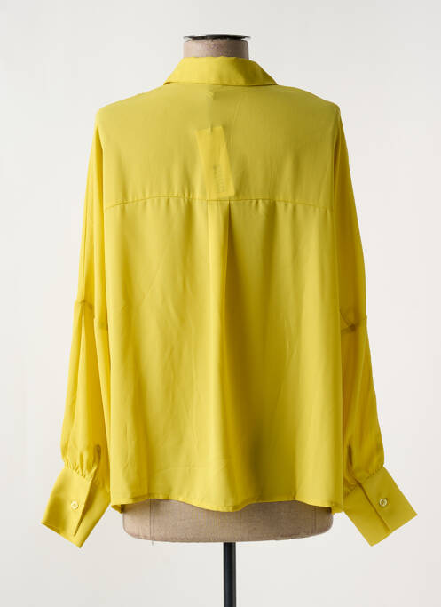Chemisier coupe cintrée manches longues jaune MOLLY BRACKEN femme