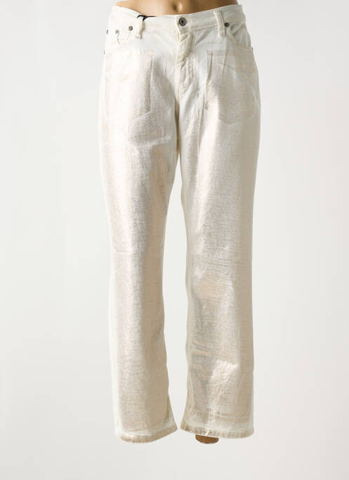 Jeans coupe droite beige PLEASE pour femme