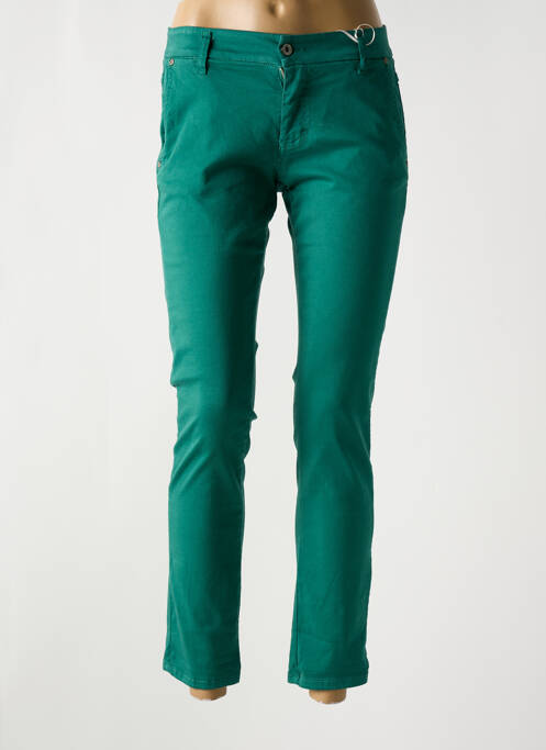 Pantalon 7/8 vert PLEASE pour femme