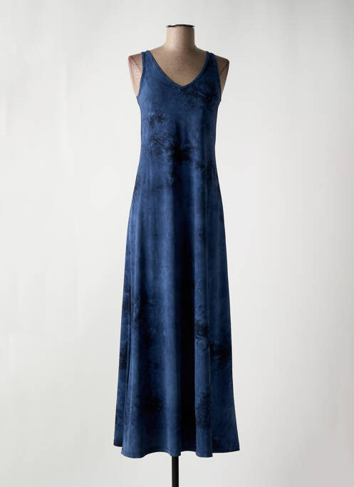 Robe longue bleu HBT pour femme