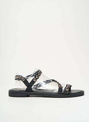 Sandales/nu pieds chiquet talon plat jusqu'à 3cm noir LES TROPEZIENNES PAR M.BELARBI femme
