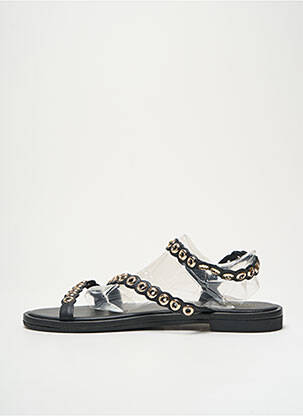 Sandales/nu pieds chiquet talon plat jusqu'à 3cm noir LES TROPEZIENNES PAR M.BELARBI femme