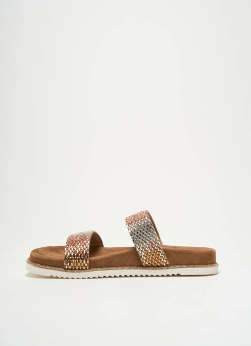 Mules/Sabots argent CB FUSION pour femme