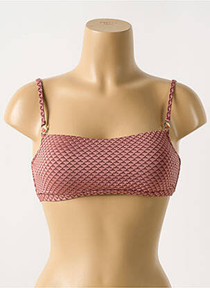 Haut de maillot de bain stretch haut soutien-gorge moulé rose CYELL femme