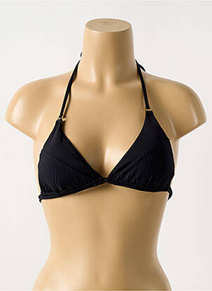 Haut de maillot de bain stretch haut soutien-gorge avec mousse de rembourrage amovible noir CYELL femme