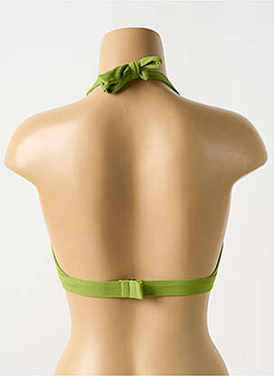Haut de maillot de bain stretch haut soutien-gorge moulé vert CYELL femme