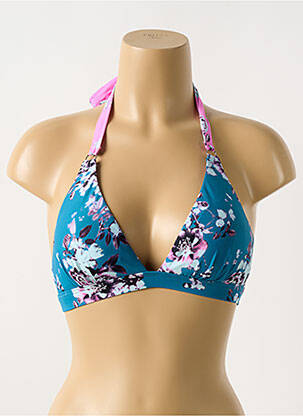 Haut de maillot de bain haut soutien-gorge avec mousse de rembourrage amovible haut soutien-gorge avec mousse de rembourrage amovible bleu CYELL femme