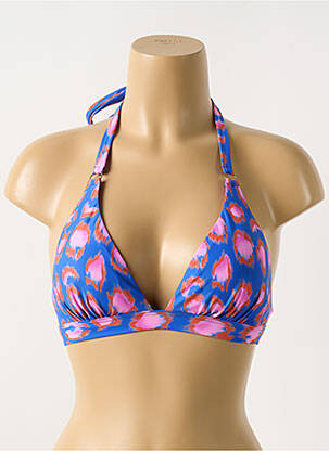 Haut de maillot de bain haut soutien-gorge avec mousse de rembourrage amovible haut soutien-gorge avec mousse de rembourrage amovible bleu CYELL femme