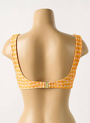 Haut de maillot de bain stretch haut soutien-gorge moulé orange CYELL femme