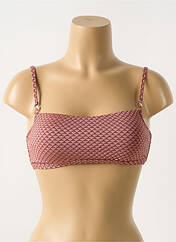 Haut de maillot de bain rose CYELL pour femme seconde vue